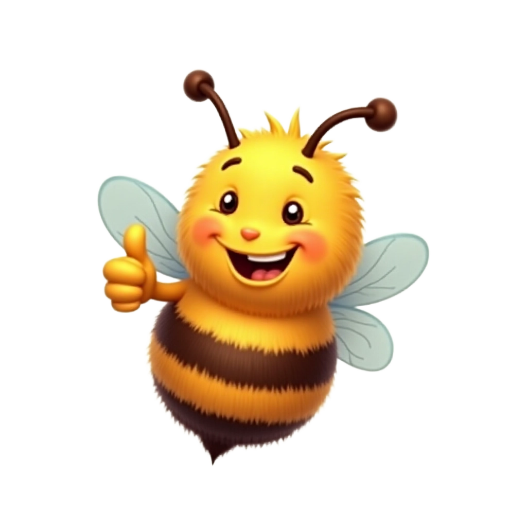 Happy Bee Giving Thumbs Up